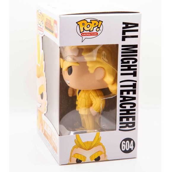 Funko Pop Vinyl MHA My Hero Academia All Might Teacher #604 (in Box GUC) - Picture 5 of 5